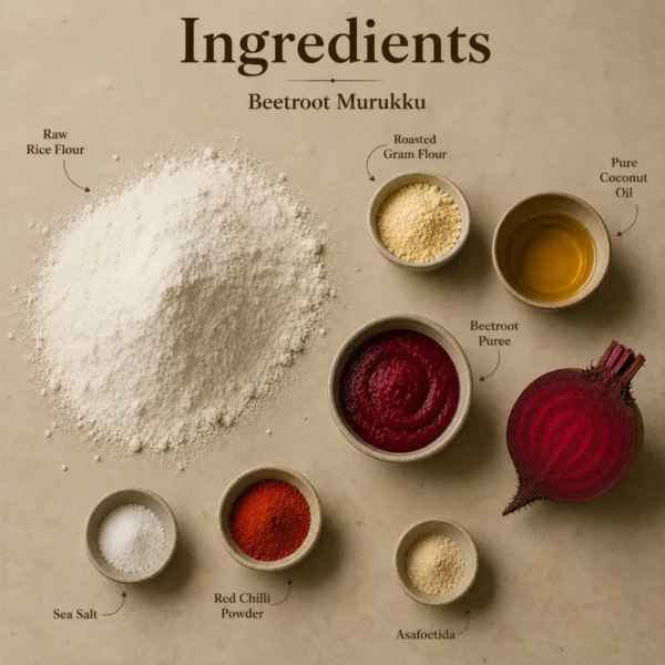 Beetroot Murukku - 200g - Image 3
