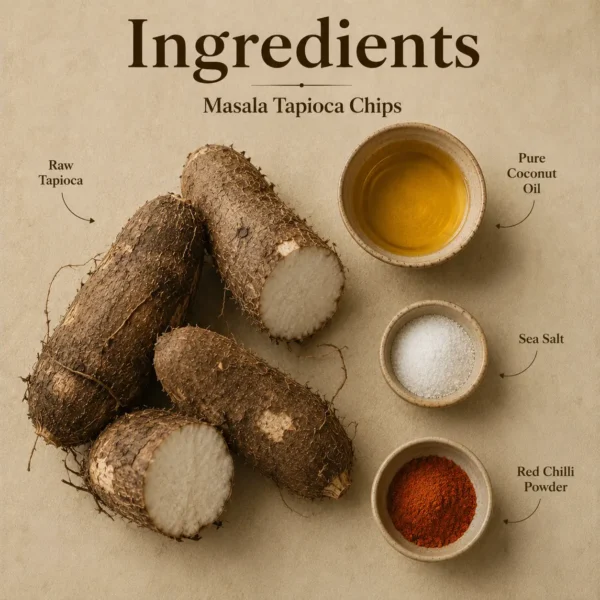Masala Tapioca Chips - 200g - Image 3