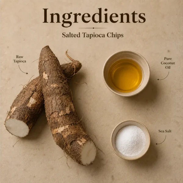 Salted Tapioca Chips - 200g - Image 3