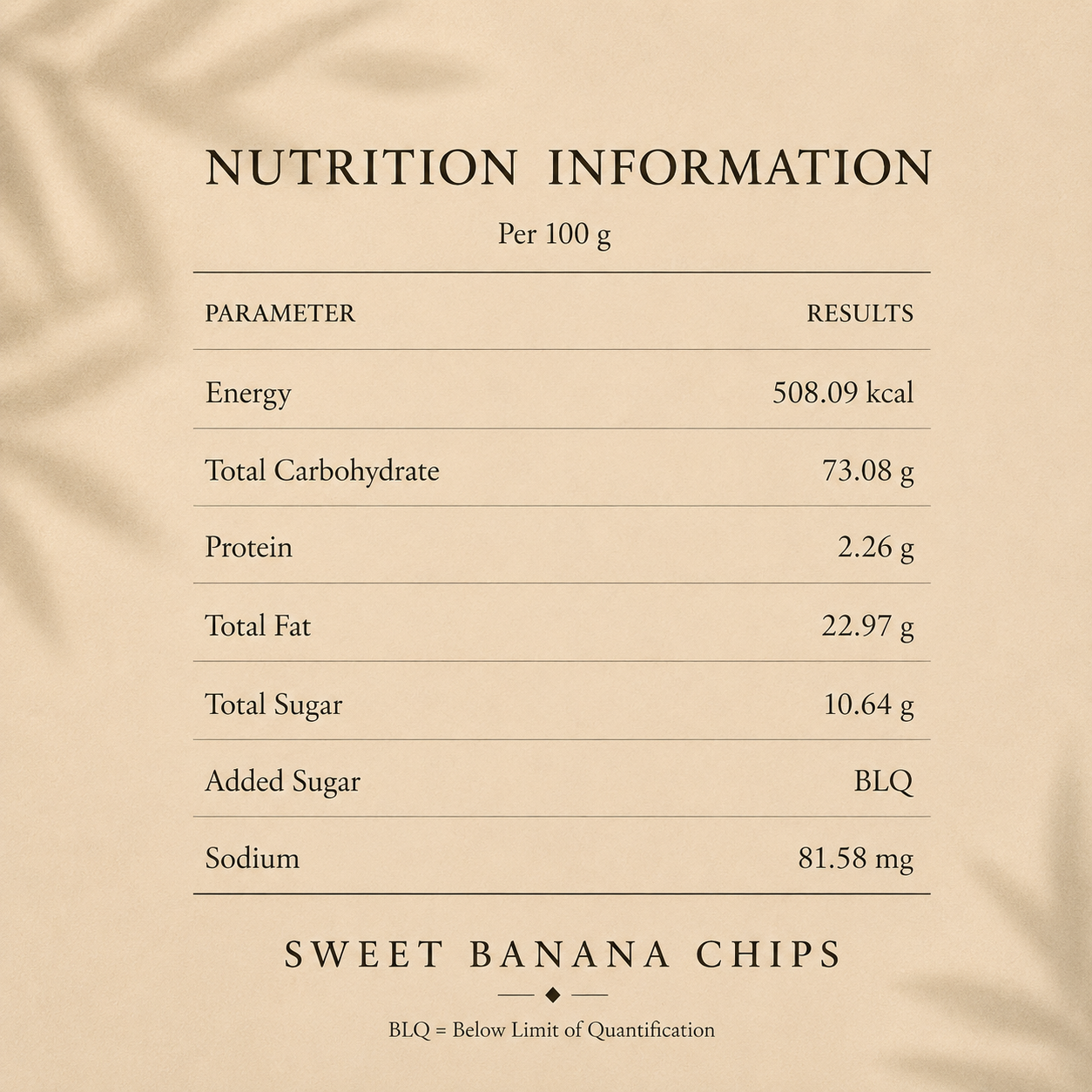 Nutrition Information